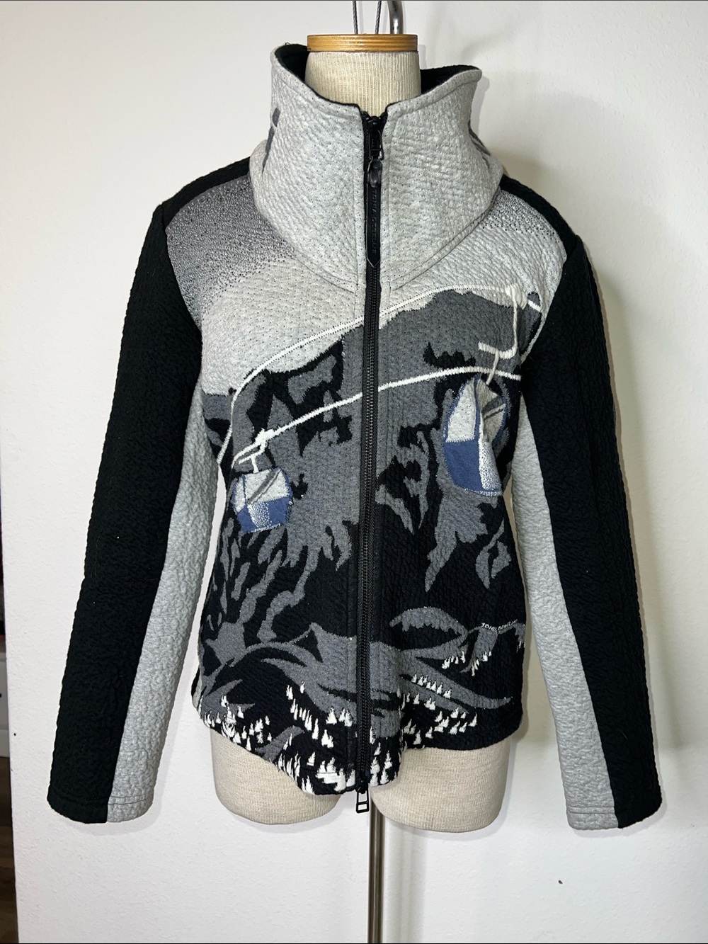 Tonia Debellis Alpine Skier Zip Up Jacket